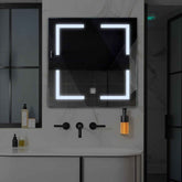 LED Spiegel Quadratisch | Touch-Schalter | Kaltweißes Licht - Reyze Seria Salono Model 2